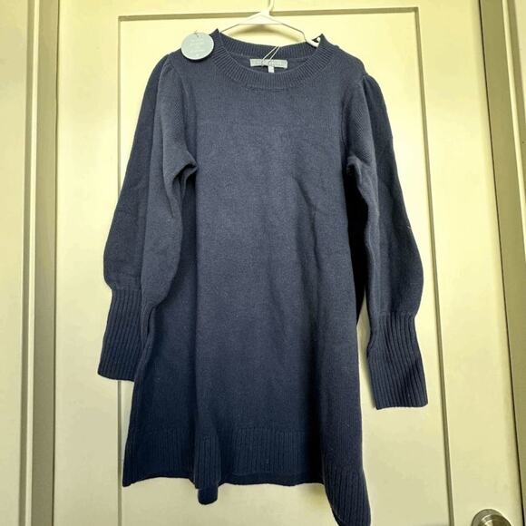 NWT Hill House Womens Navy Merino Wool The Sylvie Mini Sweater Dress Size M - Picture 3 of 10